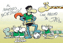 Al maestro Mordillo con afecto de Jan